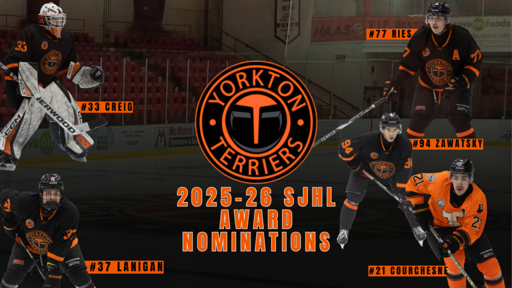 Five Terriers Nominated For League Awards | Yorkton Terriers